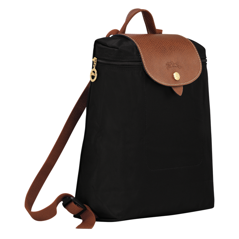 Le Pliage Original Mochila M , Lona reciclada - Negro  - Vista 3 de 6