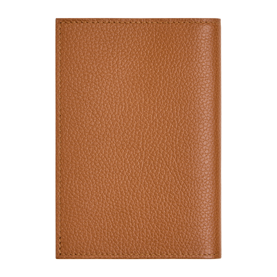 Le Foulonn&eacute; Passport cover , Caramel - Leather