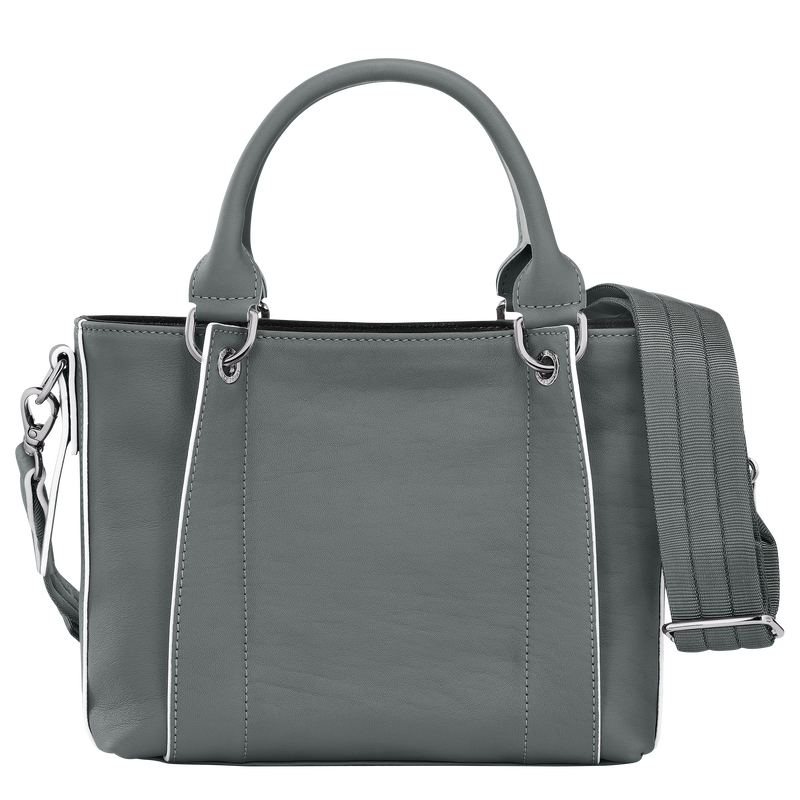 Handtasche S Longchamp 3D , Leder - Metallgrau  - Ansicht 4 von 4