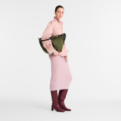 Sac porté épaule M Le Slouchy , Toile - Forêt