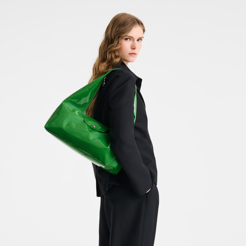 Le Pliage Xtra L Shoulder bag , Matcha - Leather  - View 5 of  5