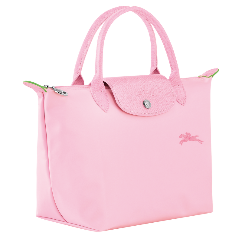 Sac à main S Le Pliage Green , Toile recyclée - Rose  - Vue 3 de 6