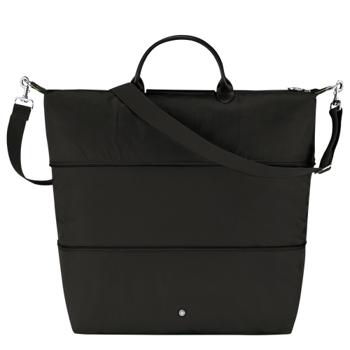 Le Pliage Green Travel bag expandable , Black - Recycled canvas - View 4 of 8