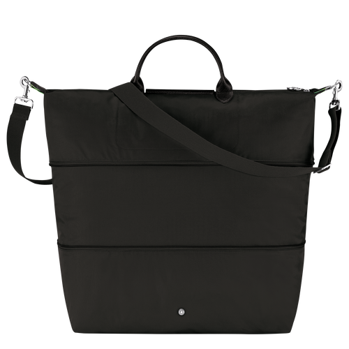 Le Pliage Green Travel bag expandable , Black - Recycled canvas - View 4 of 8