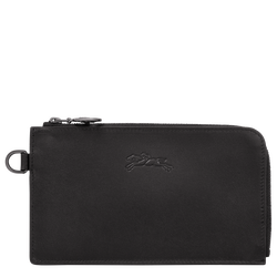 Le Pliage Xtra Pouch , Black - Leather