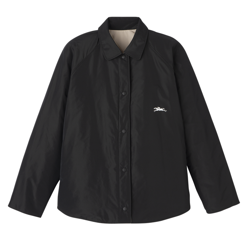 Padded blouson , Black/Paper - Techno taffeta  - View 1 of  8