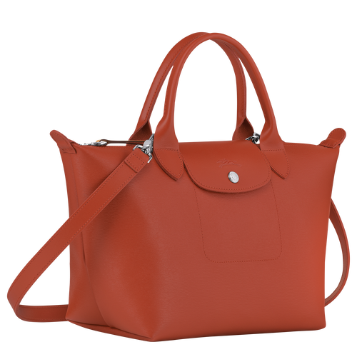 Le Pliage City S Top handle bag , Terracotta - Canvas - View 2 of 3