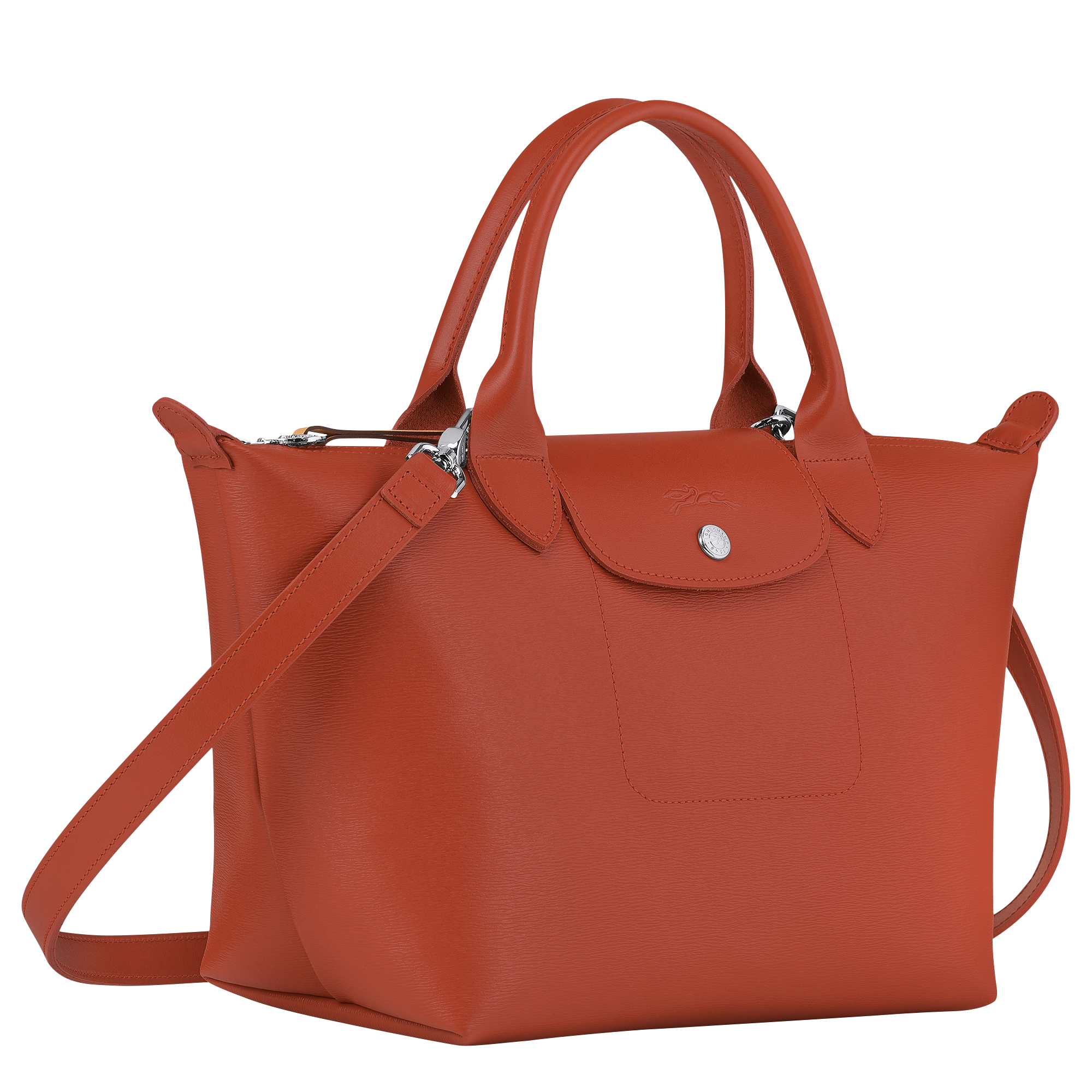 Top handle bag S, Terracotta - View 2 of
3 - zoom in Le Pliage City Top handle bag S, Terracotta
