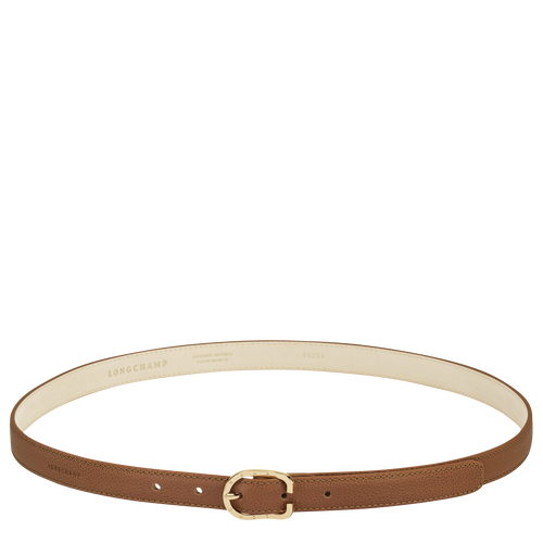 Le Foulonné Men's belt Navy/Caramel - Leather (42026021G28)