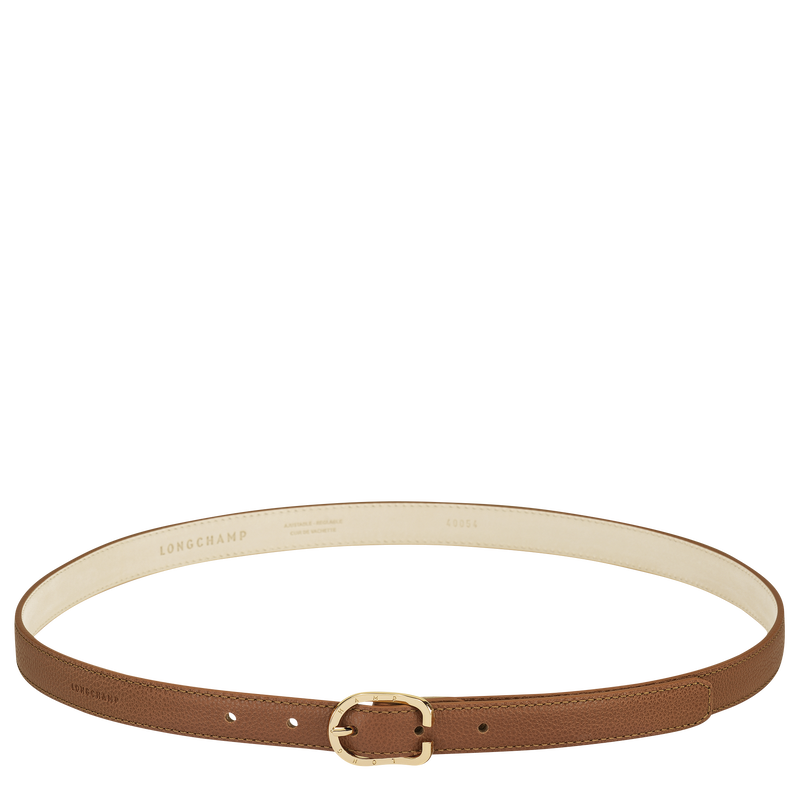 Le Foulonné Ladies' belt , Caramel - Leather  - View 1 of 2