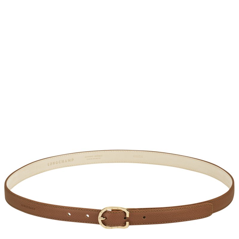 Le Foulonné Ladies' belt Caramel - Leather | Longchamp US
