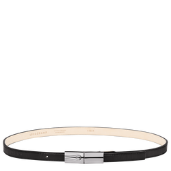 Le Roseau Ladies' belt , Black - Leather