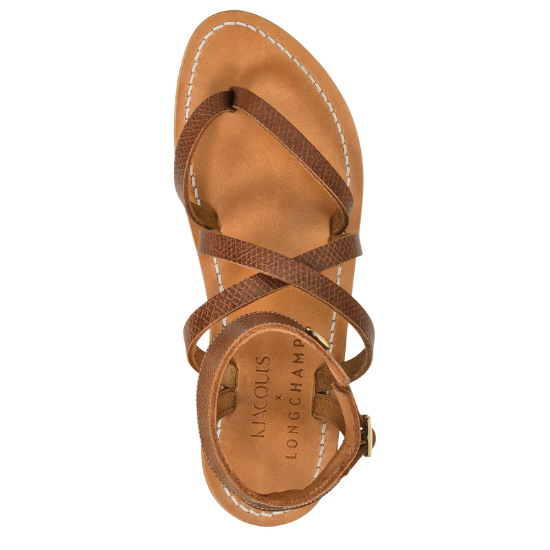 Brown outlet leather sandals