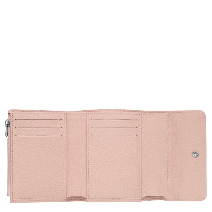 Compact wallet Le Foulonné Powder (30000021507) | Longchamp US Compact wallet Le Foulonné Powder (30000021507) | Longchamp US