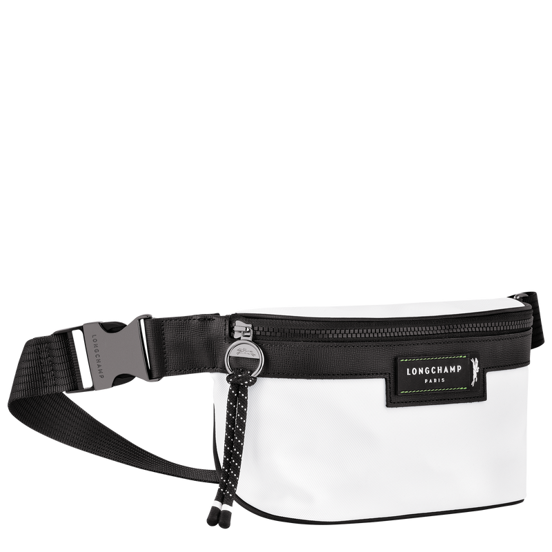 Le Pliage Energy M Belt bag , White - Recycled canvas  - View 3 of 3