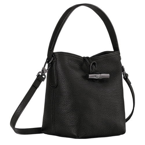 Le Roseau Essential XS Bucket bag , Black - Leather - View 3 of  5