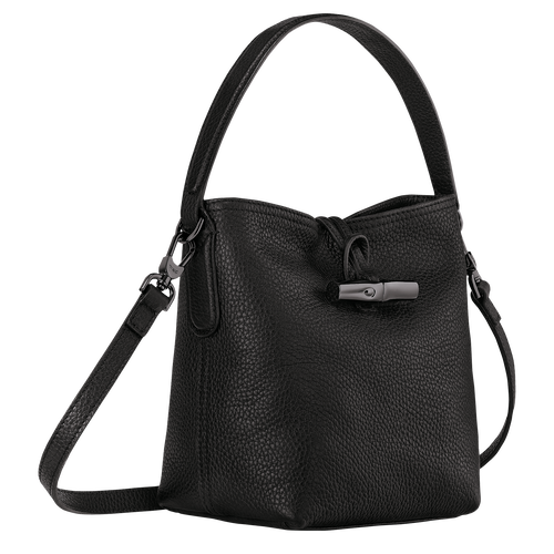 Sac seau XS Le Roseau Essential , Cuir - Noir - Vue 3 de 5