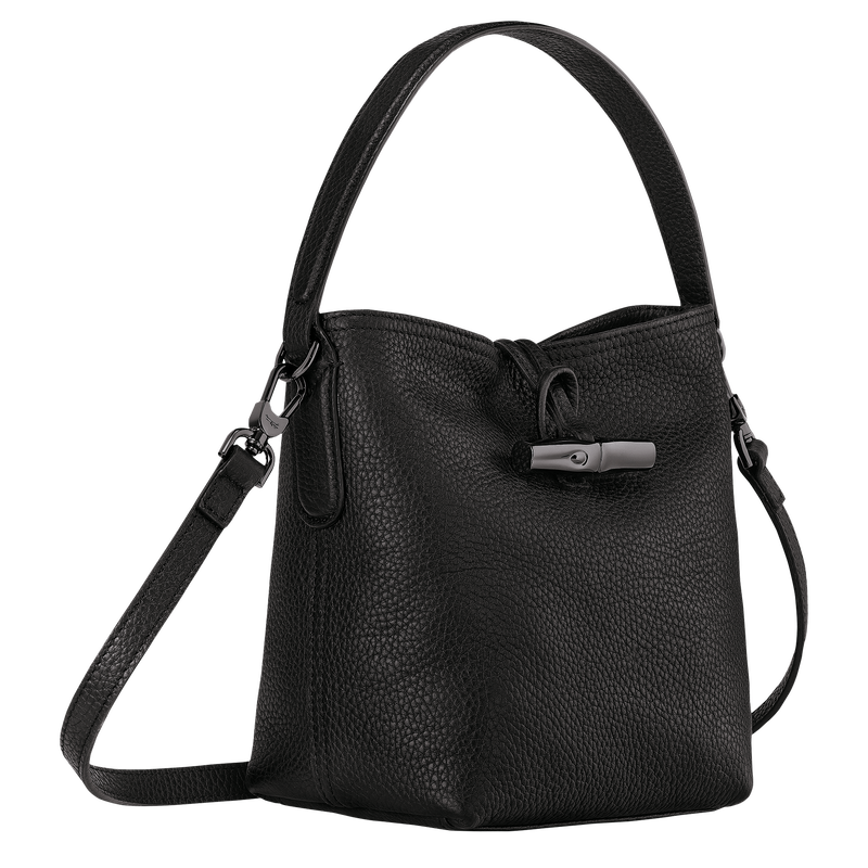 Le Roseau Essential XS Bucket bag , Black - Leather  - View 3 of  5