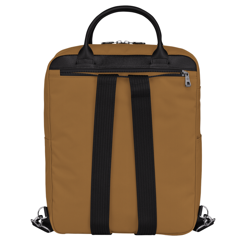 Rucksack M Le Pliage Energy , Recyceltes Canvas - Tabak  - Ansicht 3 von 4