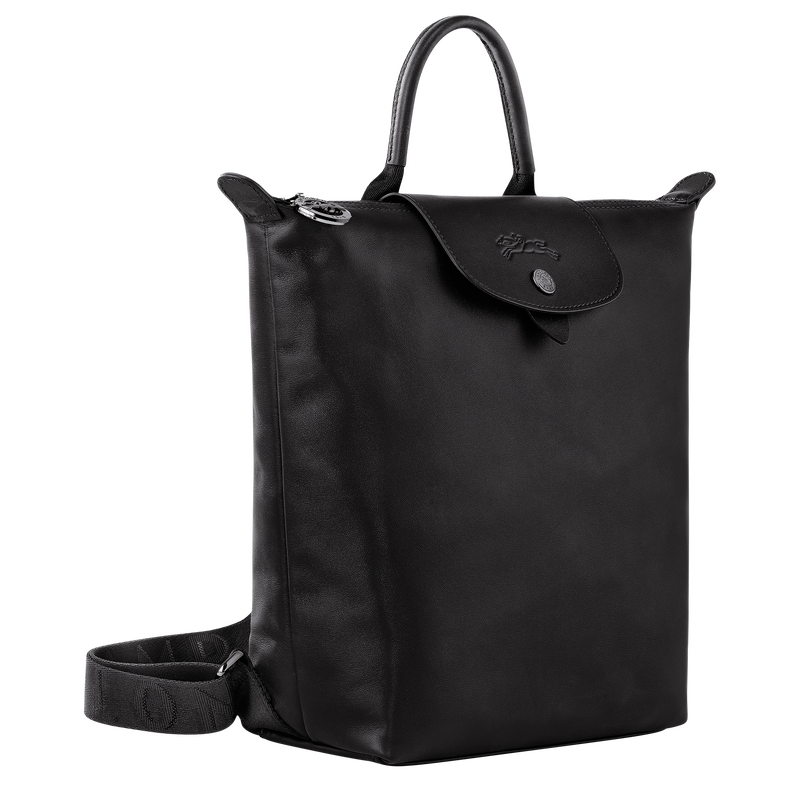 Sac à dos S Le Pliage Xtra , Cuir - Noir  - Vue 3 de 6