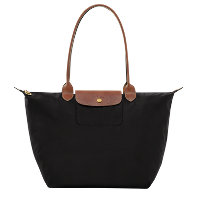 Le Pliage Original Bolso de hombro L , Lona reciclada - Negro