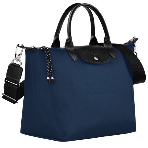 Le Pliage Energy L Handbag , Navy - Recycled canvas - View 3 of 6