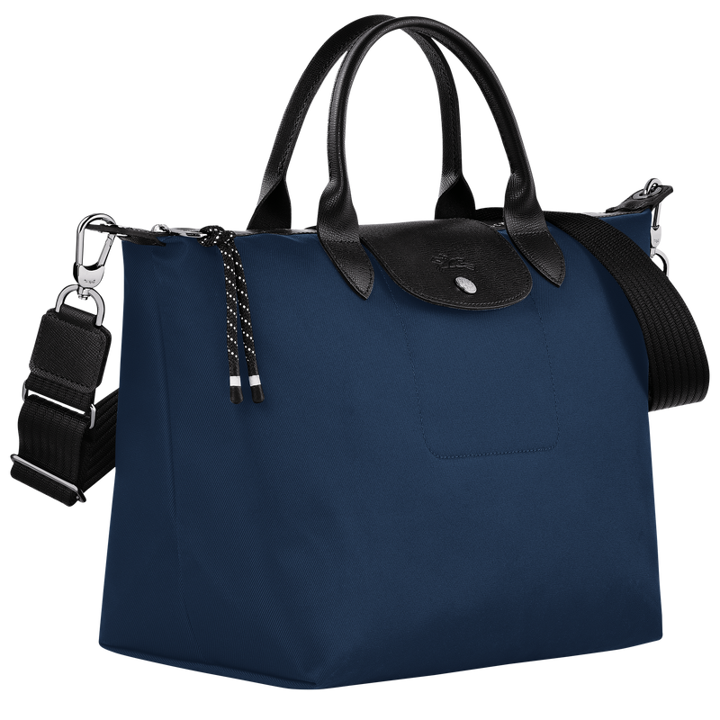 Le Pliage Energy L Handbag , Navy - Recycled canvas  - View 2 of  4