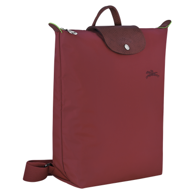 Le Pliage Green 後背包 M , 紅石榴色 - 帆布