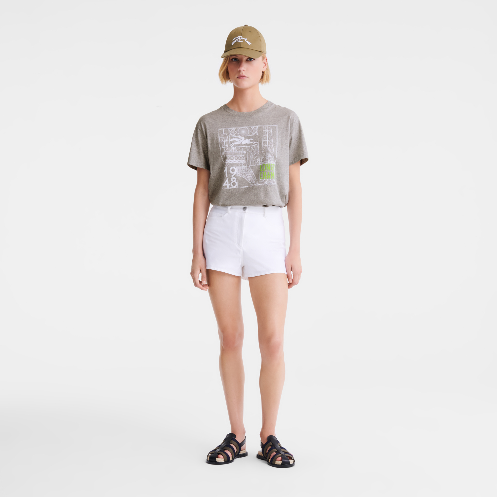 null Shorts, White
