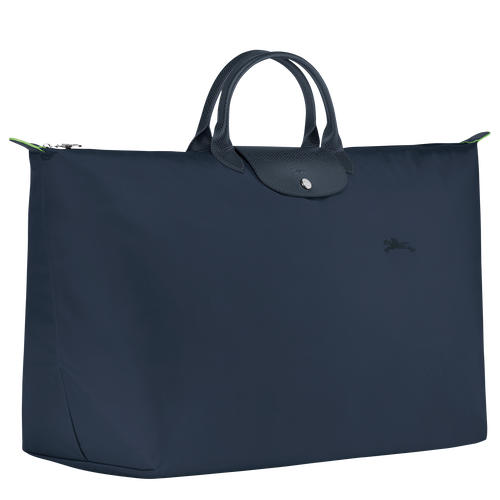 Le Pliage Green 旅行袋 M , 海軍藍 - 再生帆布 - 查看 2 5