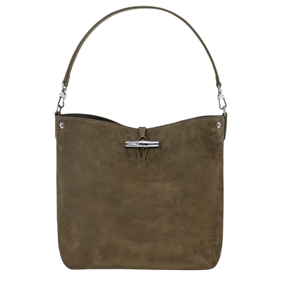 Schultertasche M Le Roseau , Leder - Olivgrün