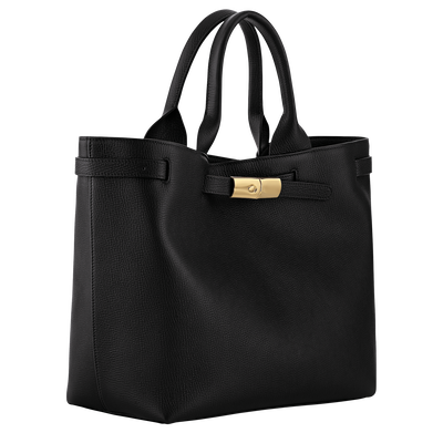 Le Smart L Tote bag , Black - Leather