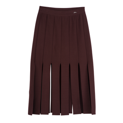 Midi skirt , Burgundy - OTHER