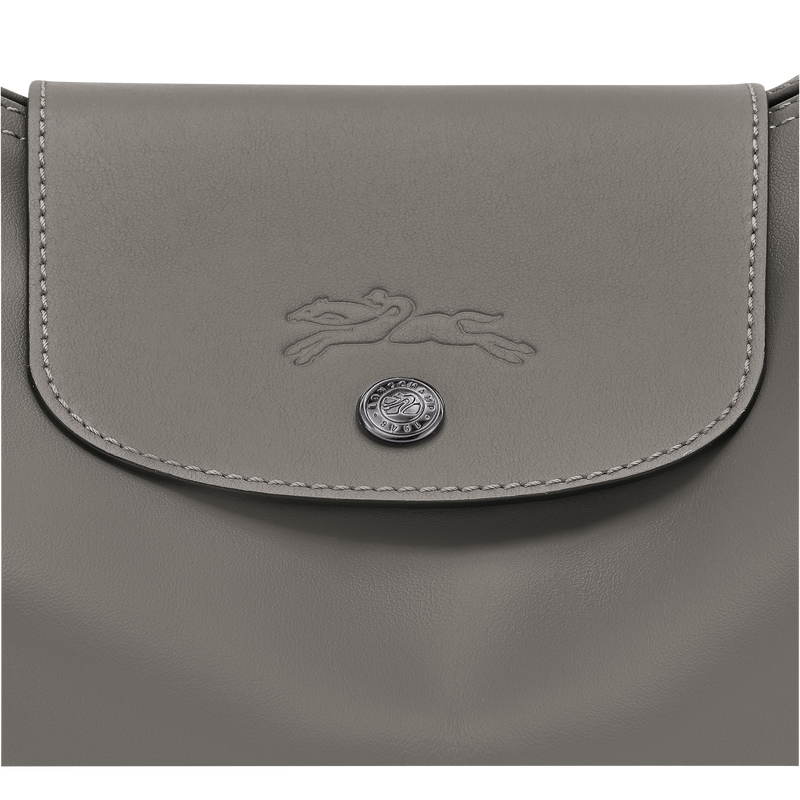 Le Pliage Xtra 半月形單肩包 XL , 斑鳩色 - 皮革  - 查看 6 7