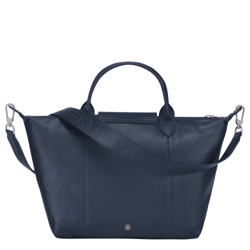 Top handle bag M Le Pliage Cuir Navy (L1515757556) | Longchamp GB Top handle bag M Le Pliage Cuir Navy (L1515757556) | Longchamp GB