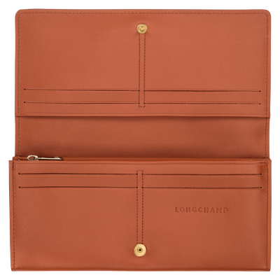 Le Roseau Long continental wallet, Bark