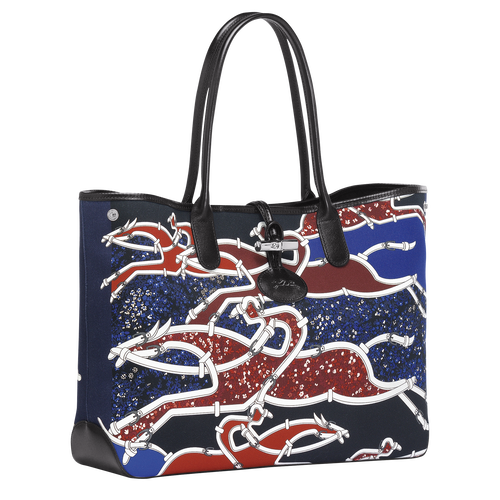 Sac shopping, Bleu/Rouge Vue 2 de Sac shopping, Bleu/Rouge, hi-res