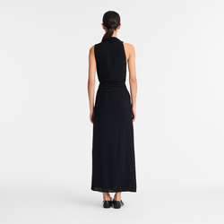 Dress , Black - Gabardine
