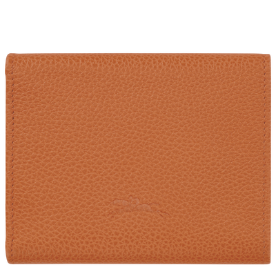 Brieftasche im Kompaktformat Le Foulonné , Leder - Bernstein