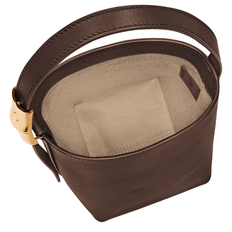 Le Smart Buckettas XS , Mokka - Leder  - Weergave 5 van  6