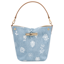 Le Roseau XS Bucket bag , Sky Blue - Canvas