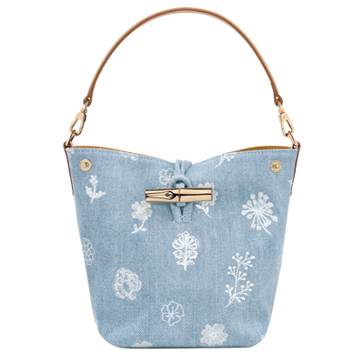 Le Roseau XS Bucket bag , Sky Blue - Canvas
