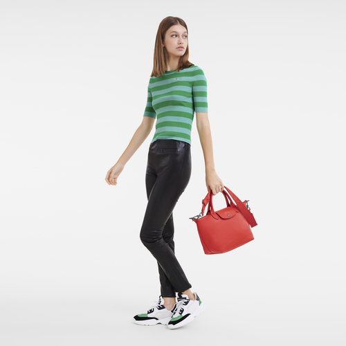 Longchamp : Pliage Cuir : Handbags :  : Handbags