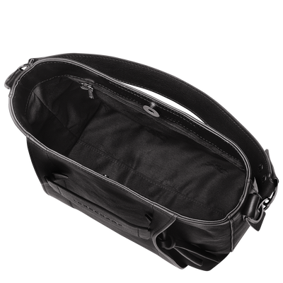 Longchamp 3D 斜背袋 S, 黑色