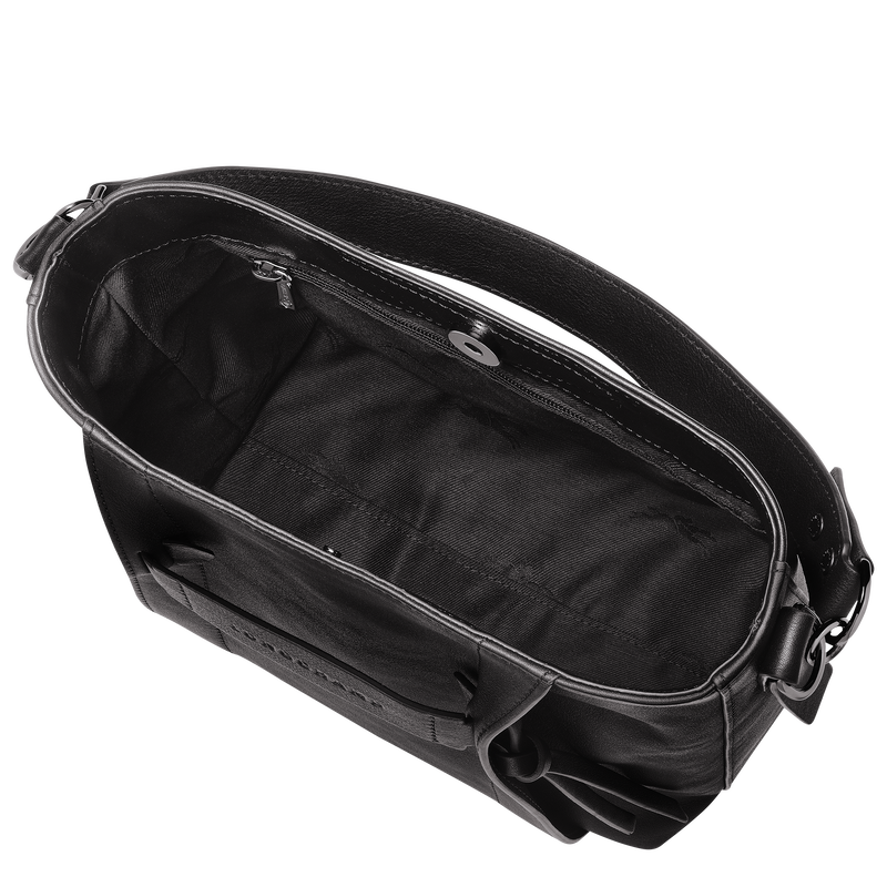 Longchamp 3d Logo Crossbody Bag in Black