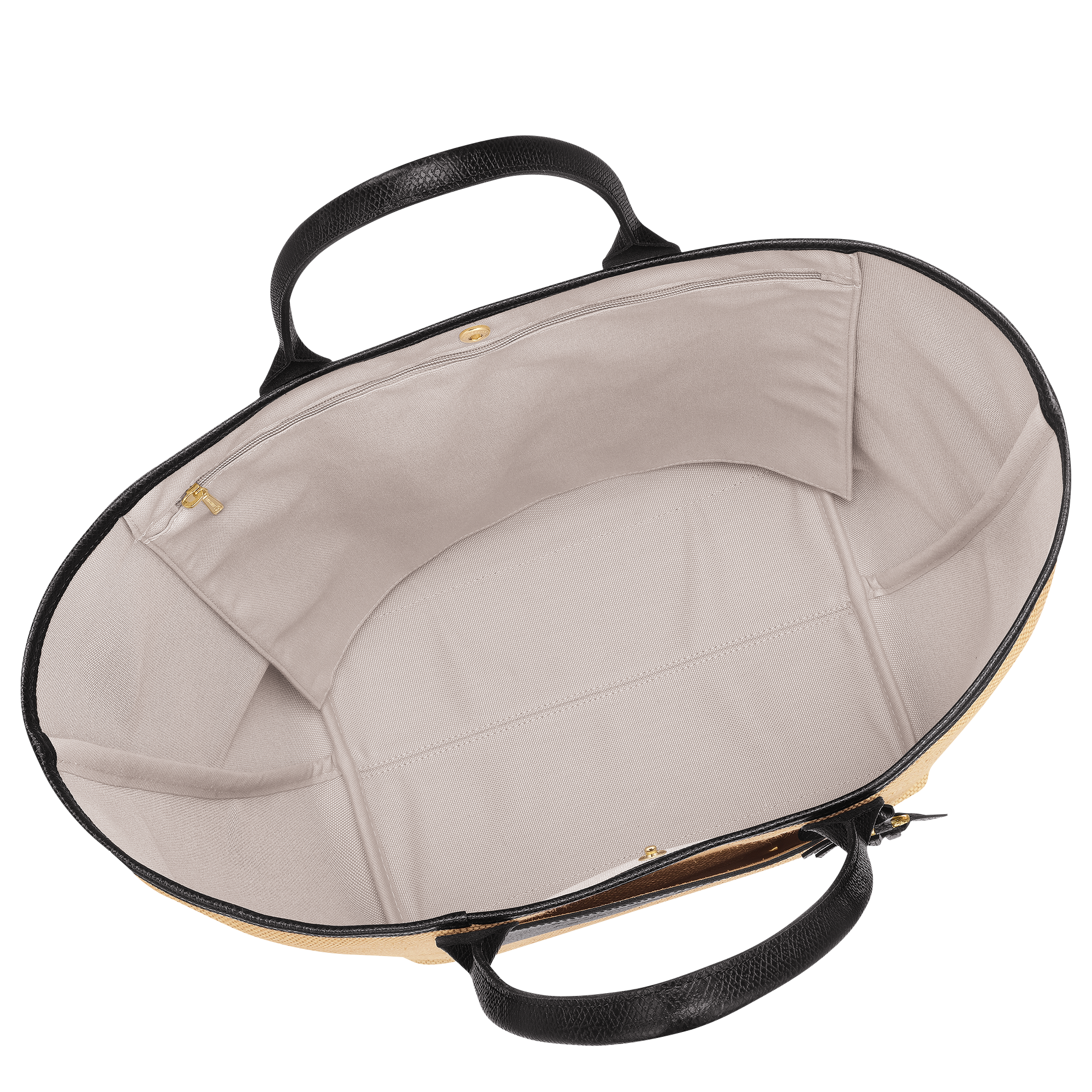 Le Pliage Collection Saco de vime L, Preto