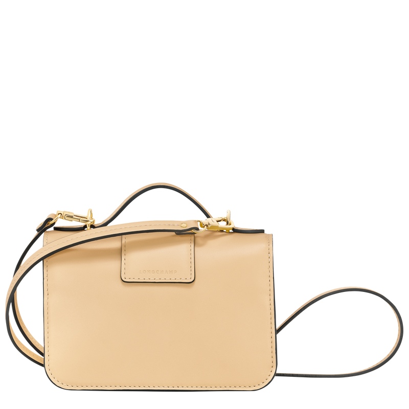 Box-Trot XS Crossbody bag , Straw - Leather  - View 4 of  6