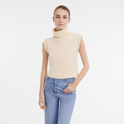 Ärmelloser Pullover , Andere - Elfenbein