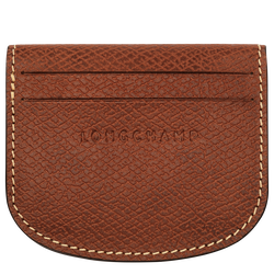 Épure Card holder , Brown - Leather