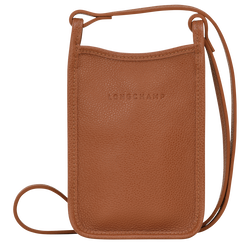 Mobiltelefon-Etui mit Lederbändchen Le Foulonné , Leder - Caramel